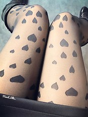 French amateur legs in nylons #011